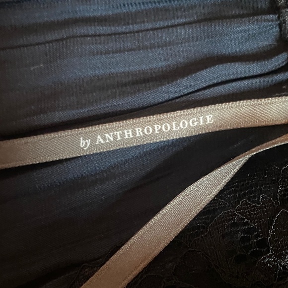 Anthropologie Black Lace Trim Sleeveless Top - Picture 7 of 9